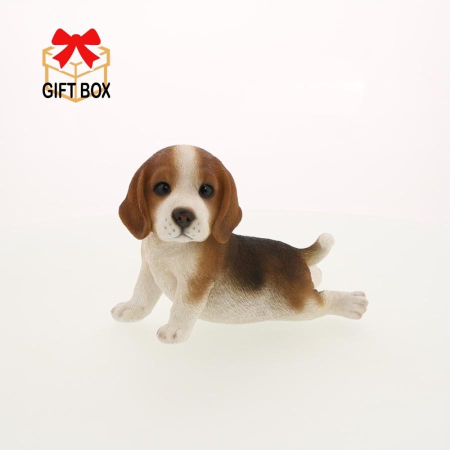 残りわずか 置物 リアルな犬 おすわりワンちゃん ビーグル Supplystudies Com