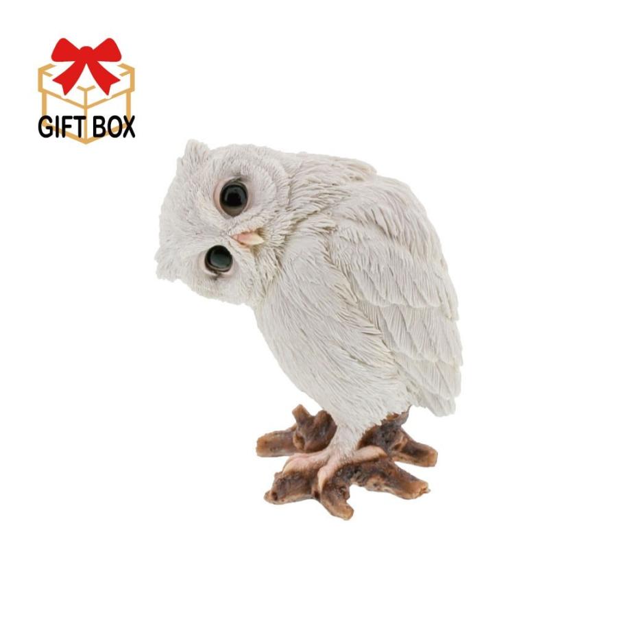 QY-227 フクロウ ミミズク 【 送料無料 】 素材：ポリレジン