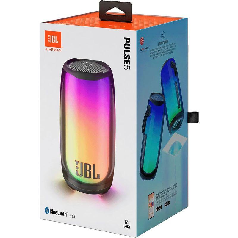 店舗ランキング商品 JBL PULSE 5 Bluetoothスピーカー USB C充電/IP67防塵防水/マルチカラーLED搭載/同軸2wayスピーカー ブラ