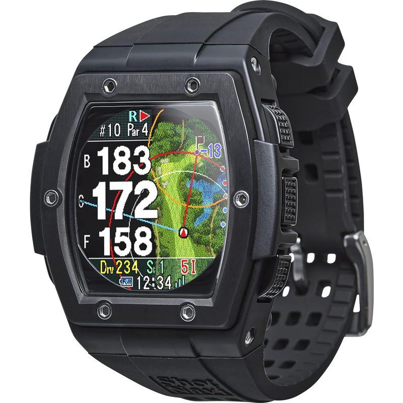 Shot Navi Crest（BLACK Gray） Shot Navi Crest(ショットナビ) ブラック×ブラック GPSゴルフ