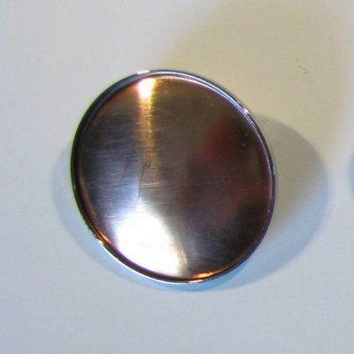 裏引き付き七宝ブローチ枠付き無地銅板素材、七宝焼きアクセサリー用