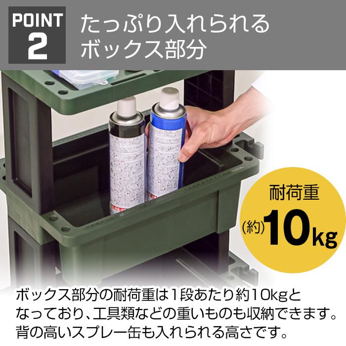 JEJアステージ ＼特価SALE／収納ケース ツールワゴン テーブル