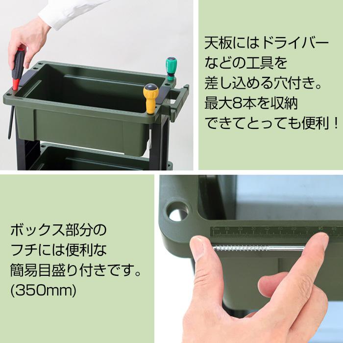 JEJアステージ ツールワゴン 3段 収納ケース ボックス コンテナ JEJアステージ ツールワゴン 3段 収納ケース ボックス コンテナ