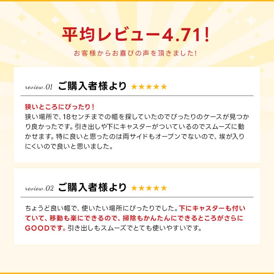 ＼特価SALE／隙間収納 キャスター付き 幅18cm(リセ スリムストッカー)  すき間 フィット チェスト 収納ケース ランドリー キッチンストッカー | JEJアステージ | 15