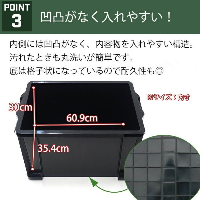 JEJアステージ (同色6個セット)収納ボックス NTボックス 75X フタ付き