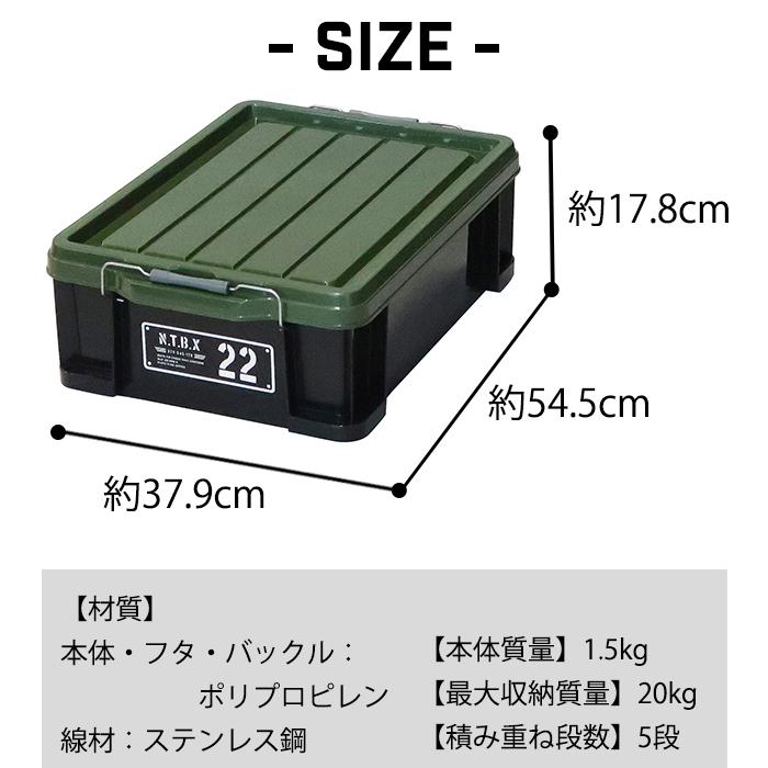 JEJアステージ 収納ボックス 収納ケース(同色2個セット) NTボックス 