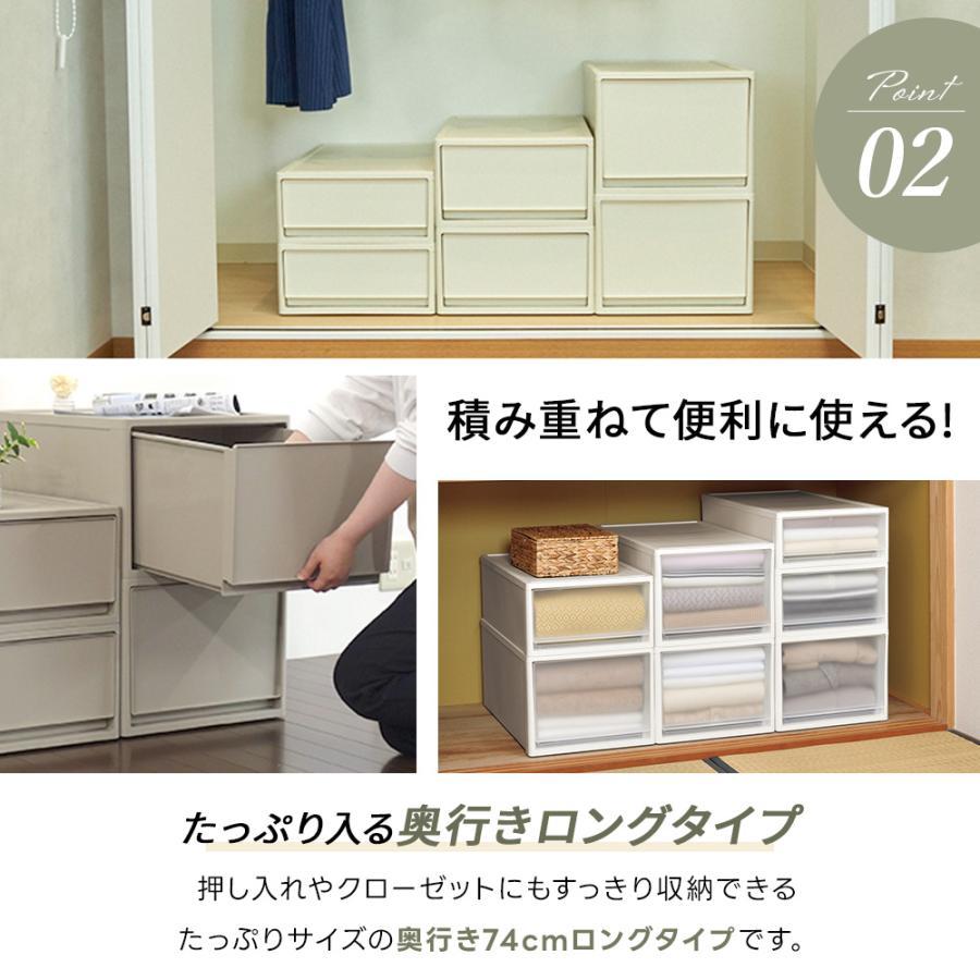 JEJアステージ 衣装ケース おしゃれ (ストラ 押入れ用 S)引出し収納