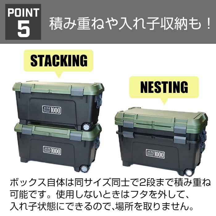 JEJアステージ (セット特価)収納ボックス ツールストッカー 1000(同色2