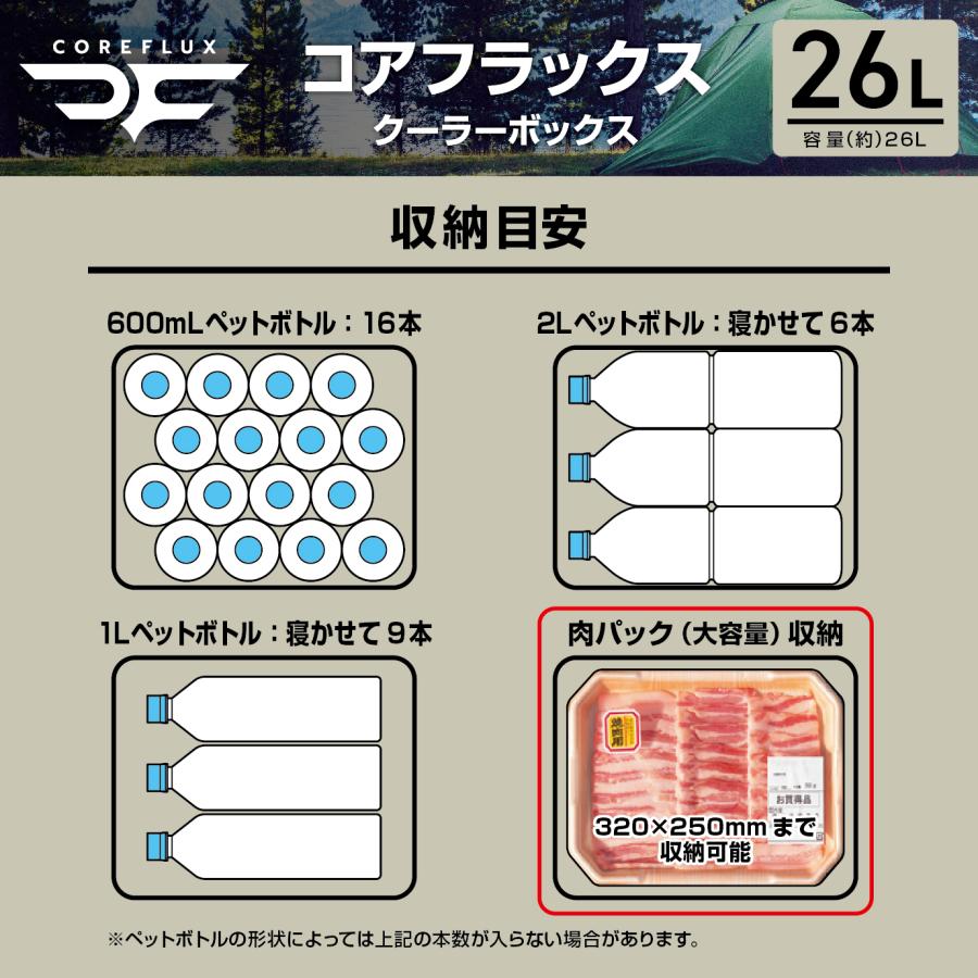 JEJアステージ クーラーボックス 小型 26L COREFLUX コアフラックス