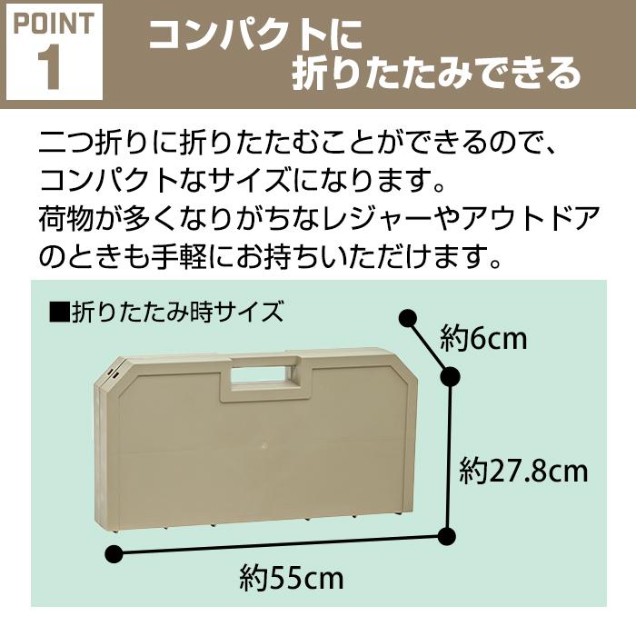 JEJアステージ レジャーテーブル 簡易テーブル チャビー 折りたたみ