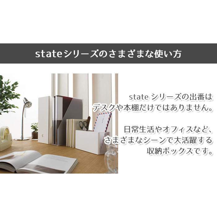 ファイル収納　収納ボックス　収納ケース(限定カラー　ステイト　ファイルボックスワイド）日本製｜k-lalala｜09