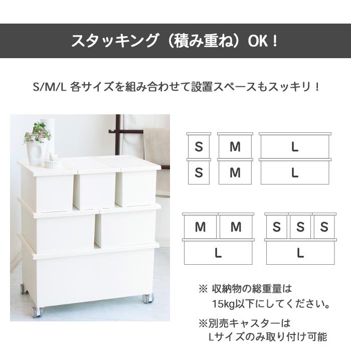 収納ボックス フタ付き 収納ケース 便利 小物収納 プラスチック(ファボーレヌーヴォ ボックスM)(約)幅27奥行36×高さ18.3cm 日本製 | JEJアステージ | 05