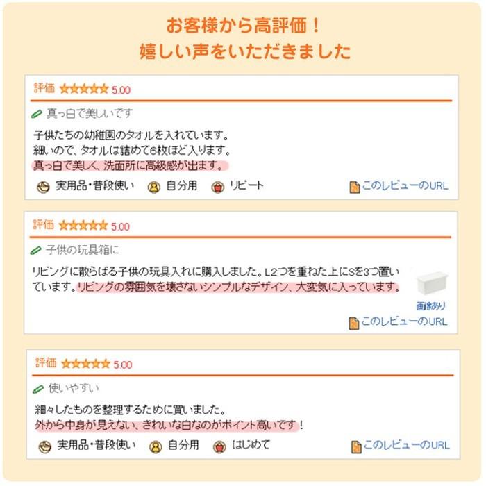 収納ボックス フタ付き (同色2個セット)収納ケース オシャレ おしゃれ 便利 (ファボーレヌーヴォ ボックス Ｌ )プラスチック収納 | JEJアステージ | 08