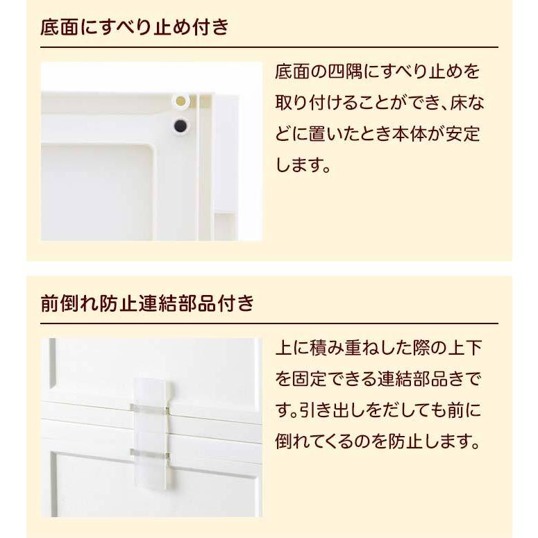 収納ボックス 収納チェスト 1段 収納ケース 衣装ケース おしゃれ 引き出し収納 プラスチック(ファボーレヌーヴォチェストS180)(約)幅18奥行36高さ18.3cm|k-lalala|12