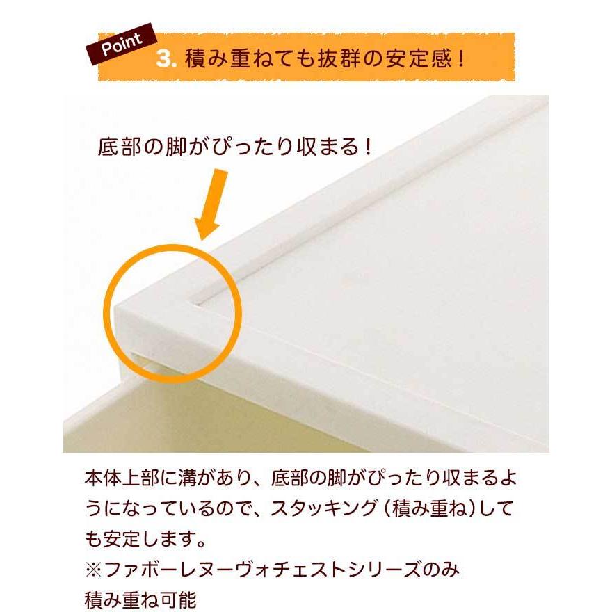 収納ボックス 収納チェスト 1段 収納ケース 衣装ケース 引き出し収納(ファボーレヌーヴォチェストＭ１８０)幅36cm奥行36cm高さ18.3cm | JEJアステージ | 12