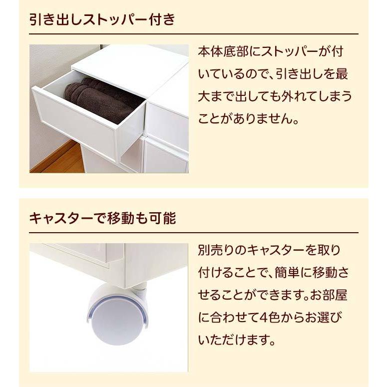 収納ボックス 収納チェスト 1段 収納ケース 衣装ケース おしゃれ 引き出し収納 プラスチック(ファボーレヌーヴォチェストＭ２４０)幅36 奥行36 高さ24.3cm｜k-lalala｜19