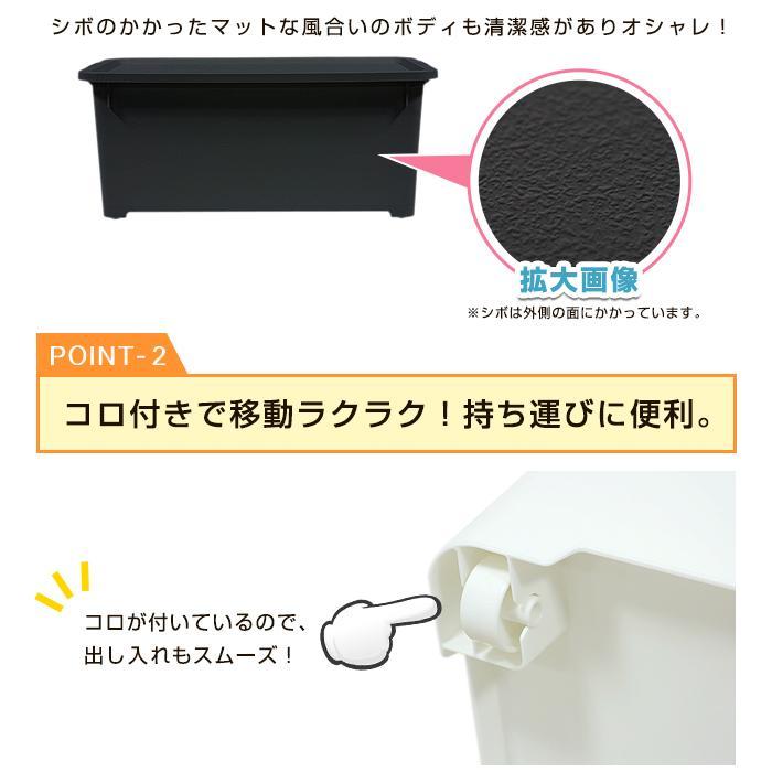 収納ボックス キャスター付き フタ付き 収納ケース 衣装ケース 衣類収納 北欧 (限定カラー カクス深７０)幅39cm奥行70cm高さ30.2cm | JEJアステージ | 12