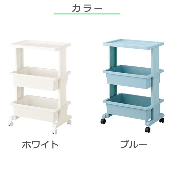 収納ケース(セット特価)リセテーブルワゴン３段(同色2個セット) キッチンワゴン キッチンラック キッチン収納 ワゴン収納 おしゃれ | JEJアステージ | 11