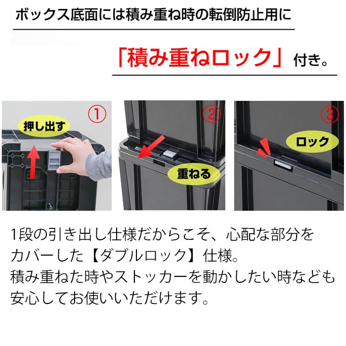 コンテナボックス 大型 収納 収納ケース 工具箱 引出し収納  引出しコンテナ ロックストッカー #45 LS-45 JEJアステージ 収納コンテナ 日本製｜k-lalala｜13