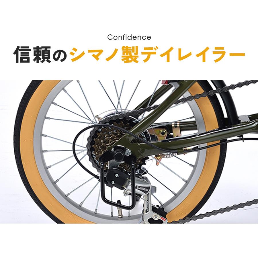 池商 折りたたみ自転車 JIS耐振動試験合格品 MF103 16インチ 6段ギア