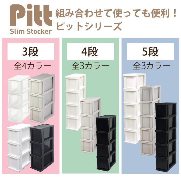 JEJアステージ 隙間収納 ピット スリムストッカー 4段 チェスト 幅20cm