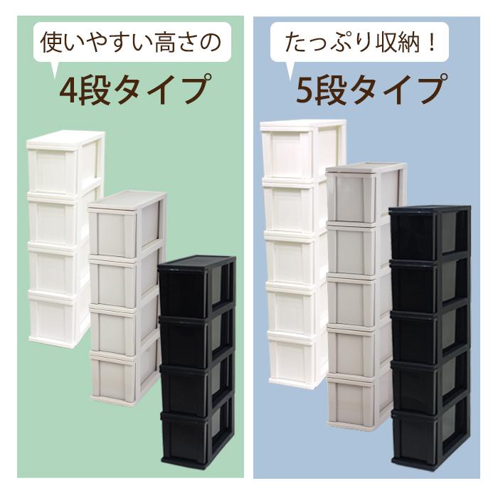 JEJアステージ 隙間収納 ピット スリムストッカー 5段 収納ケース