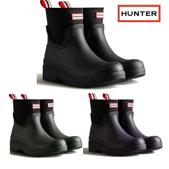 ハンター HUNTERプレイショートネオプレンウェリントンブーツ ブラック HUNTER（ハンター） レディース プレイ ショート ネオプレン