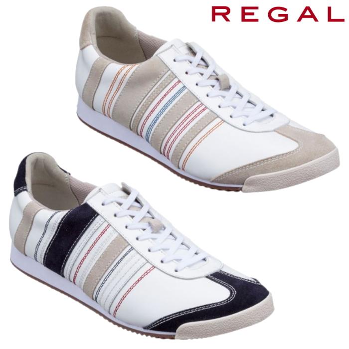 REGAL（リーガル） メンズ レザー スニーカー レースアップ 本革 靴
