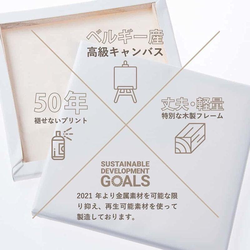 美術、工芸品 アートデリ ポスター パネル 花 100cm × 100cm 日本製 