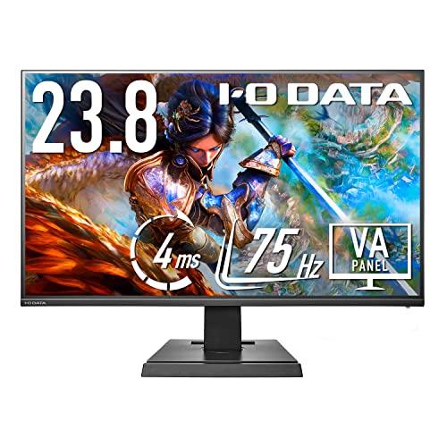 IODATA ゲーミングモニター 23.8インチ 75Hz 4ms フレームレス VAパネル (PS4/HDMI×2/DisplayPort
