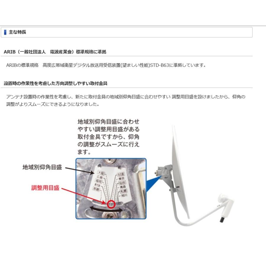 すーも　マスプロ アンテナ BC45RL　スタンドMHF500付き DXアンテナ MHF-500 DSA-456などの45cmBSアンテナ用自立スタンド