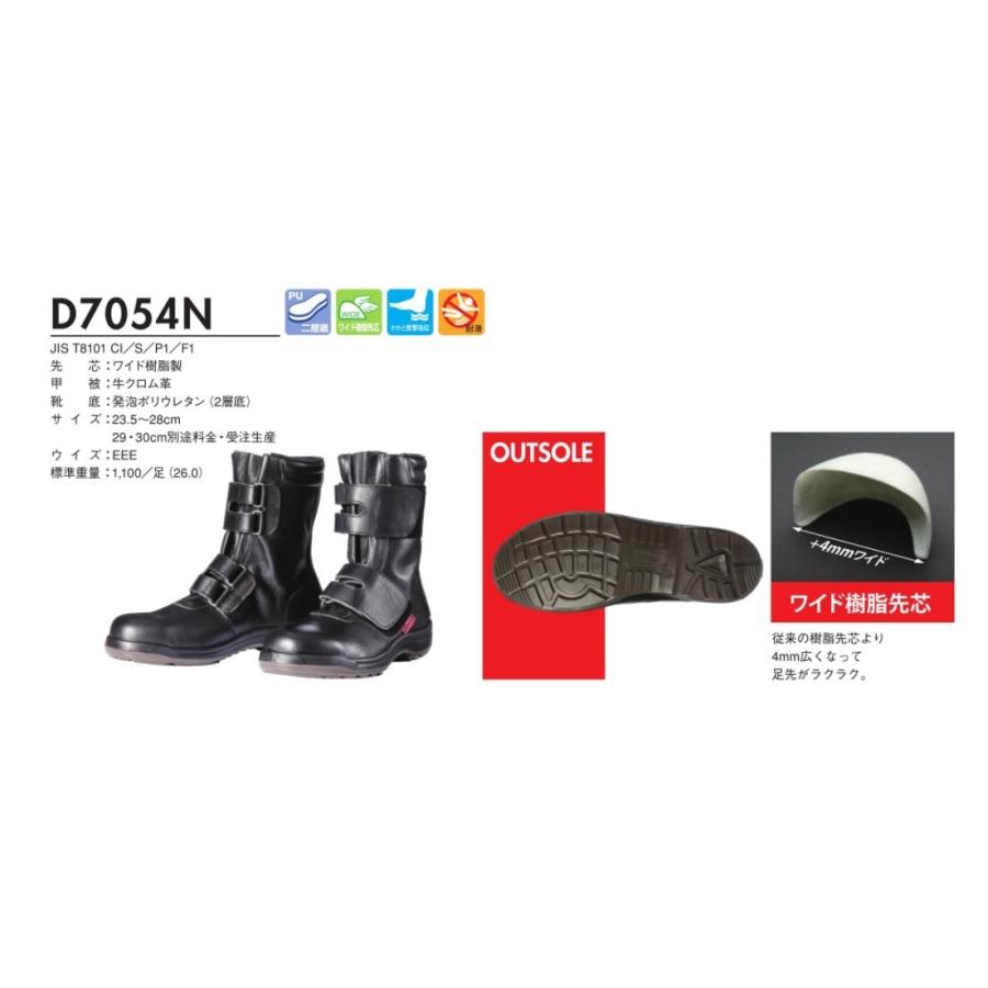 代引不可】ドンケル DONKEL D-7054N 安全靴 ダイナスティPU2 マジック 