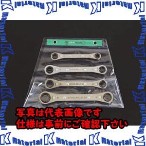 【P】【代引不可】【個人宅配送不可】ESCO(エスコ) ４本組 ラチェットメガネレンチ(メトリックサイズ) EA602CD-70A [ZES021360]