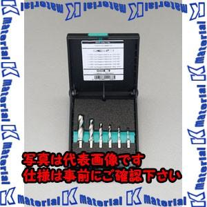 【P】【代引不可】【個人宅配送不可】ESCO(エスコ) M 3-M10/６本組 ドリルタップ(六角軸/HSS) EA829CB [ZES044430]