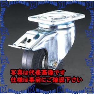 【代引不可】【個人宅配送不可】ESCO(エスコ) 100mm キャスター(自在金具・後輪ブレーキ付) EA986HJ-1 [ZES069732]