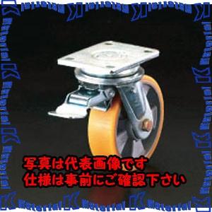 【P】【代引不可】【個人宅配送不可】ESCO(エスコ) 200mm キャスター(自在金具・前輪ブレーキ付) EA986KK-200 [ZES069919]