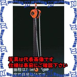 【P】【代引不可】【個人宅配送不可】ESCO(エスコ) 1.0 tonx2.5m チェーンブロック EA987AC-1 [ZES070715]