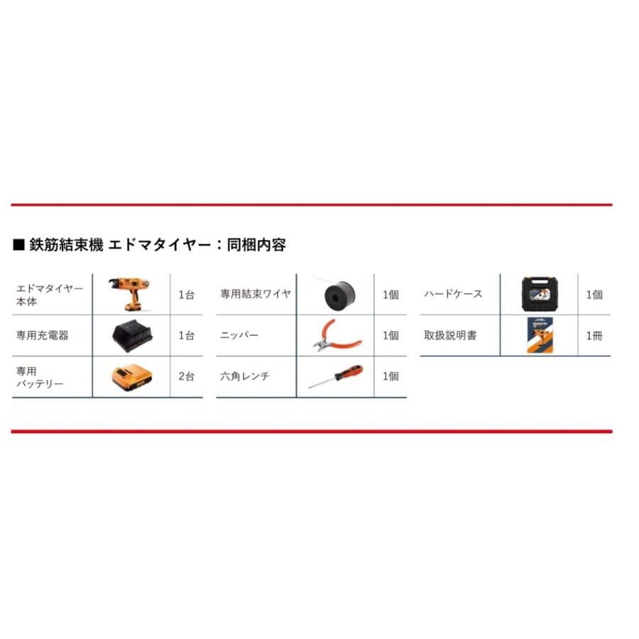 代引不可】エドマ EDMA 鉄筋結束機 エドマタイヤーXL [HA1284 代引不可】エドマ EDMA 鉄筋結束機 エドマタイヤーXL [HA1284