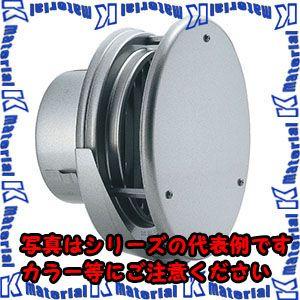 バクマ工業 丸型防風板付縦ガラリ換気口 水切り付タイプ 防火ダンパー付 取付穴付 KWD-150T [BAK02132]