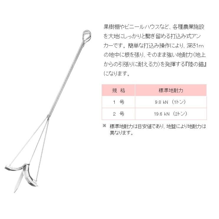 日本地工 ミニテーアンカー2号 2トン用［KYS000010] |  | 02