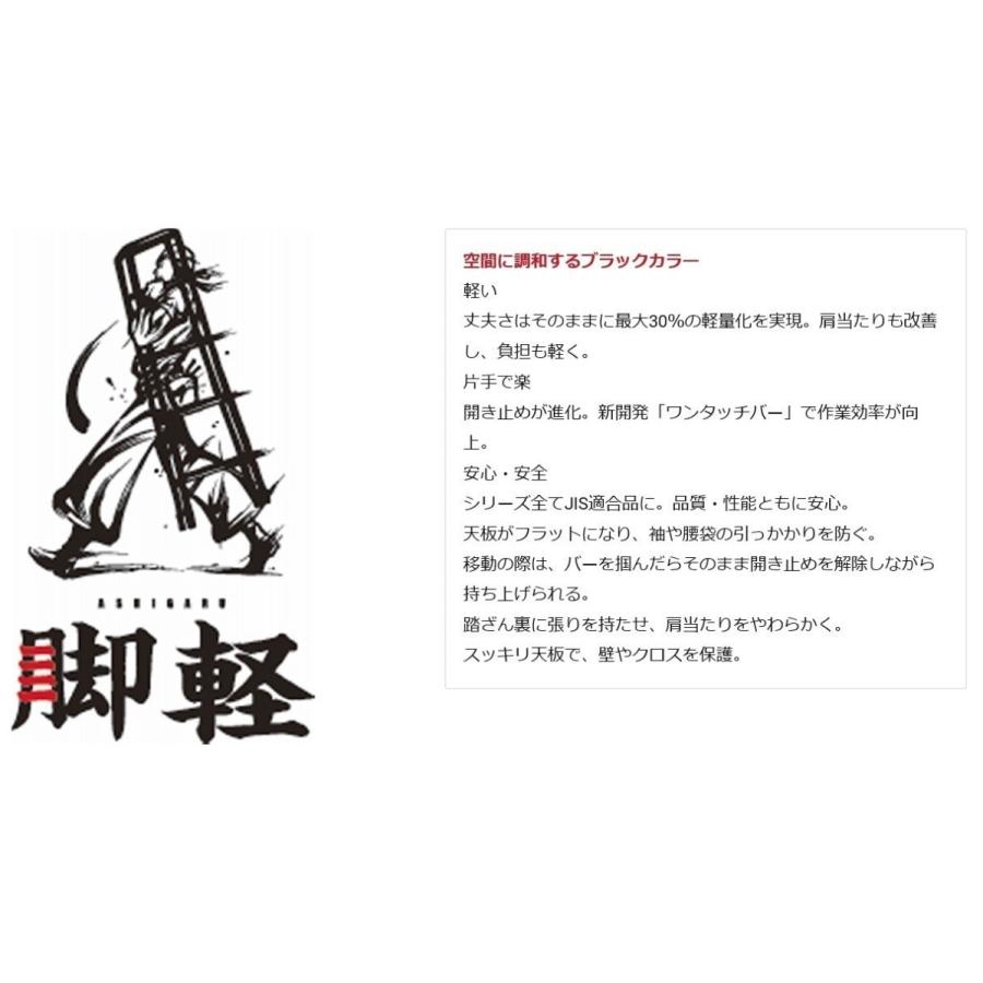 【代引不可】【個人宅配送不可】長谷川工業 ハセガワ 脚軽　黒　RZB-15b [HS0737]｜k-material｜02