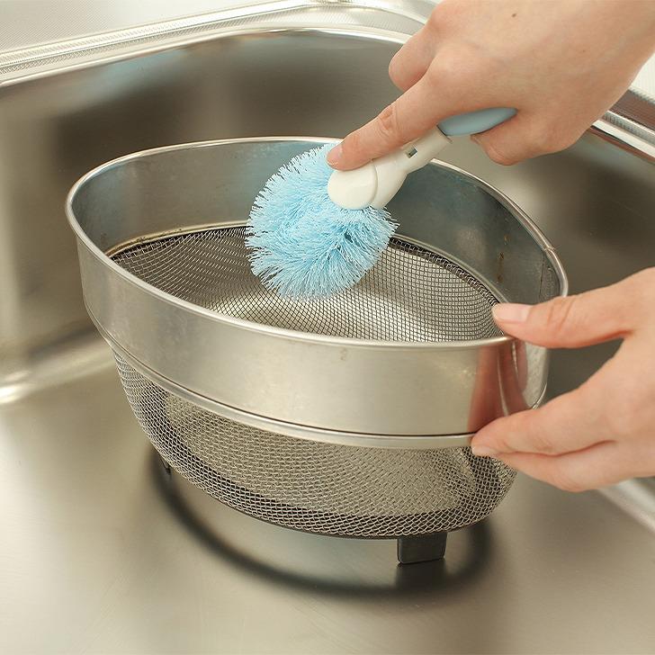 サンベルム ニコットキッチンブラシ 長さん K60233 たわし 日本製 台所