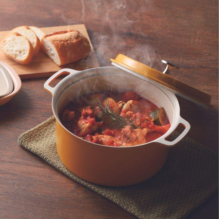 パール金属 ◎ 無水調理ができる セラミック加工 IH対応 両手鍋 22cm