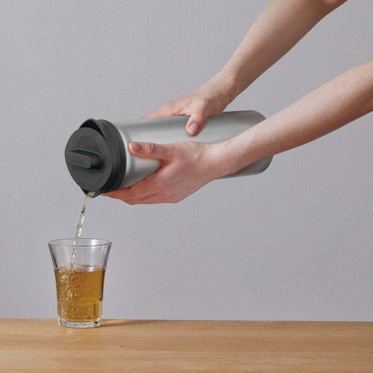 THERMOS □ サーモス ステンレスポット TTD-1000 SBK お茶パック入れ