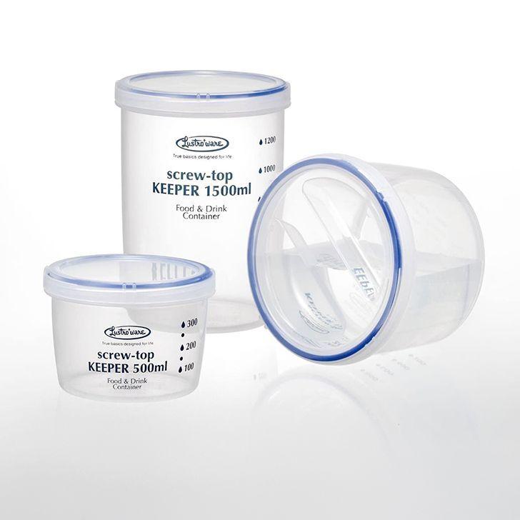 保存容器 岩崎工業 スクリュートップキーパー 1000 深型 1000ml B-2275