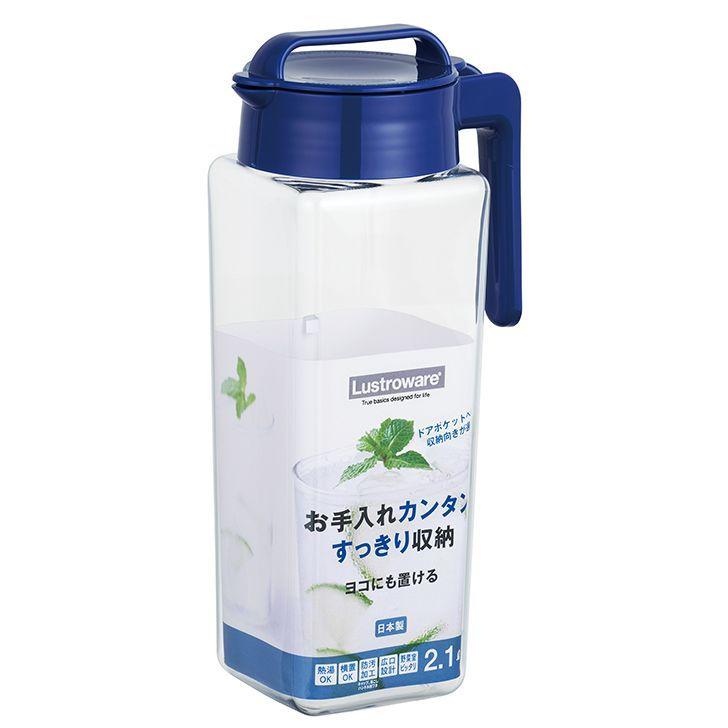 冷水筒 岩崎工業 タテヨコ スクエアピッチャー 2.1L K-1298MB 冷水筒 岩崎工業 タテヨコ スクエアピッチャー 2.1L K-1298MB