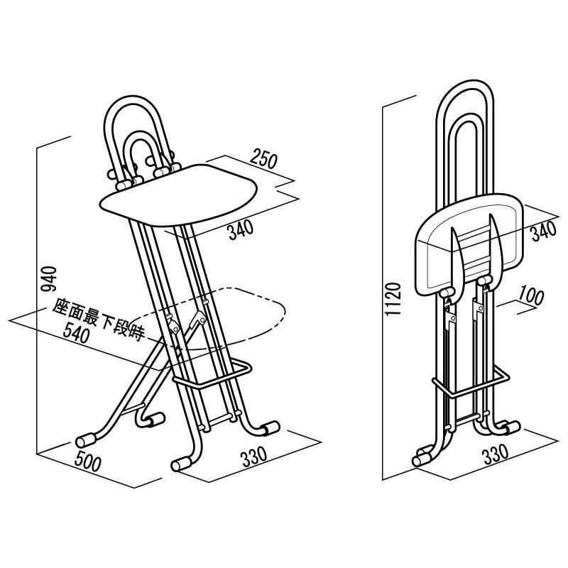 ルネセイコウ ジャンボベストワークチェア LP-800 ブラック 日本製