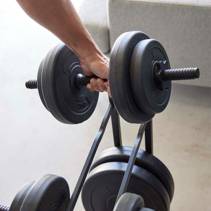 tower ◎☆ 山崎実業 ダンベルラック タワー ブラック 1964 インテリア