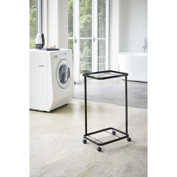 ◎☆ 山崎実業 ランドリーワゴン タワー 2段 ブラック LD-TW E BK