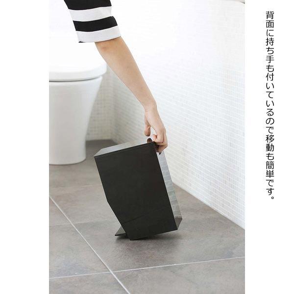 ◎★ 山崎実業 ペダル式トイレポット タワー ブラック GB-TW B BK トイレ用品 ゴミ箱 シンプル サニタリー トイレタリー 4903208033862｜k-mori｜05